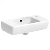 Маленькая (мини) раковина Geberit Selnova Compact 45 х 25 см, с 1 отверстием под смеситель справа (500.318.01.1)