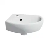 Geberit SELNOVA умывальник 41,4*16,4*41,2см, угловой, с отверстием под смеситель в центре, перелив видимый (500.326.01.1)