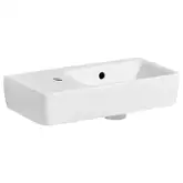 Маленькая (мини) раковина Geberit Selnova Compact 50 х 25 см, с 1 отверстием под смеситель слева (501.506.00.1)