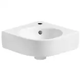 Угловая раковина Geberit Selnova Compact 39,5 х 45 см, с 1 отверстием под смеситель в центре (501.519.00.1)