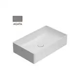 Умивальник на стільницю Globo T-Edge Agata 61х37 h14 см (B6R63AT)