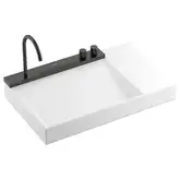 Раковина Hansgrohe Avalegra AquaUnit 78 х 47,5 х 10 см, без переливу, з функцією QuickClean+, із змішувачем, Brushed Black Chrome 22473340