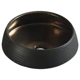 Умывальник (раковина) MEXEN ARIANA BLACK MATT GOLD накладной (MEX-22054366)