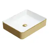 Mexen Estela Gold White Умывальник накладной (MEX-22105053)