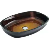 Умывальник (раковина) MEXEN ARAKS DARK GOLD накладной (MEX-24155451)