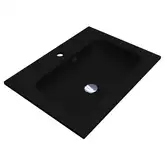 MIRAGGIO Умывальник DELLA 600 BLACK MIRASTONE (0000794)