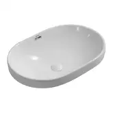 MIXXUS PREMIUM ELLIPSE-1601 Раковина врізна, біла (MP6569)
