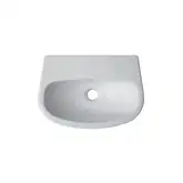 Nic-Design Умивальник підвісний Nic Design Milk Mini 40x28x15.5h з переливом, без отвору під змішувач, білий (001311001)