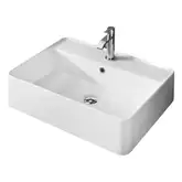 Умивальник на стільницю Nic Design Semplice 60х45х16 см з отвором під змішувач, білий матовий C/F (001384003 CF)