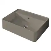 Умивальник на стільницю з переливом Nic Design Semplice 60х45х16 см, Sabbia матовий N/F (001384051 NF)