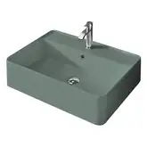 Умивальник на стільницю Nic Design Semplice 60х45х16 см з отвором під змішувач, Salvia матовий C/F (001384067 CF)