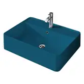Умивальник на стільницю Nic Design Semplice 60х45х16 см з отвором під змішувач, Denim глянець C/F (001384076 CF)