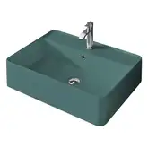 Умивальник на стільницю Nic Design Semplice 60х45х16 см з отвором під змішувач, Amazzonia глянець C/F (001384077 CF)