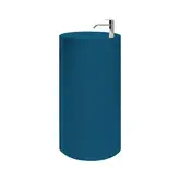 Умивальник окремо стоячий Nic Design Ovvio 45х85 см з отвором під змішувач, злив у підлогу, Denim глянець (001452076)