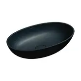 умывальник Omnires Shell 60x35 black lava (SHELLUNBLV)