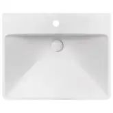 Раковина Qtap Albatross D 600х500х210 White с донным клапаном QT01115060DW