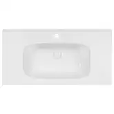 Раковина Qtap Albatross 5H 1000х500х210 White с донным клапаном QT01115100HW