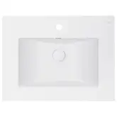 Раковина Qtap Albatross E 600х460х180 White с донным клапаном QT01119060EW