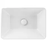 Раковина Qtap Crow 500x350x180 White с донным клапаном QT0511L582W