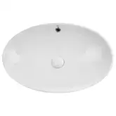 Раковина Qtap Dove 625х415х150 White с донным клапаном QT06113077W