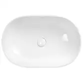Раковина Qtap Leo 585х380х180 White с донным клапаном QT1111A028W