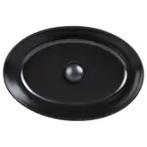 Раковина-чаша Qtap Leo 450х305х160 Matt black с донным клапаном QT1111A052MB