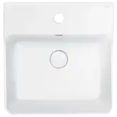 Раковина Qtap Nando B 400х420х155 White с донным клапаном QT12117040BW