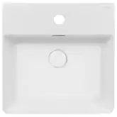 Раковина Qtap Nando C 405х405х125 White с донным клапаном QT12117040CW