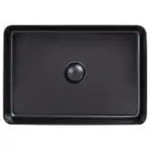 Раковина-чаша Qtap Tern 500х350х145 Matt black с донным клапаном QT1711A055MB