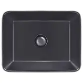 Раковина-чаша Qtap Tern 475х370х140 Matt black с донным клапаном QT172074MBMB