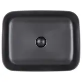 Раковина-чаша Qtap Tern 500x390x140 Matt black с донным клапаном QT172195MBMB