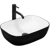 Умывальник (раковина) REA BELINDA BLACK WHITE накладной (REA-U6332)