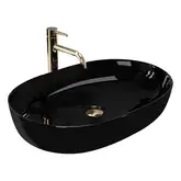 Rea Cleo Black Умивальник накладний, чорний (REA-U6757)