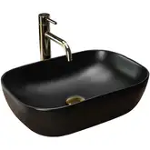 Rea Belinda Black Mat Раковина накладна, чорний мат (REA-U8470)
