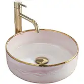 Умывальник (раковина) REA MERIDA PINK накладной розовый (REA-U8549)