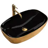 Rea Rich Gold/Black накладна раковина (REA-U9600)
