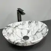 VBI Parma Умивальник накладний, Statuario Grey Veins (VBI-011010)
