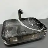 Умывальник (раковина) VBI PALERMO DARK GREY AGATE GLOSSY накладной (VBI-012304)