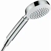 Ручний душ Hansgrohe Crometta 100 1jet EcoSmart 9л / хв, білий / хром (26828400)