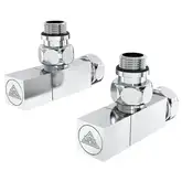 Кран кутовий Laris 1/2" - 3/4" Кватро Класік 2шт. (LX-851) (71401060)