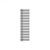 Полотенцесушитель електричний Zehnder Yucca Asym 1329х578 300 Вт, хром (YAECR-130-60/GD Chrome) (YAECR-130-60_GD Chrome)