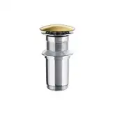 Донний клапан для умивальника Corsan KLIK-KLAK GOLD без переливу золотий (MU03GL)