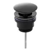 Донний клапан для ванни Yoka KLIK-KLAK BLACK черный (BK.POP-71-BLK)