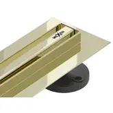 Трап для душа MEXEN FLAT 360° SLIM GOLD золотой 80 см (MEX-1541080)