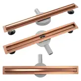 Трап для душа REA NEO SLIM PRO BRUSHED COPPER 70 см. (REA-G0651)