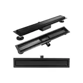 Трап для душа REA NEOX 90 BLACK черный (REA-G6603)