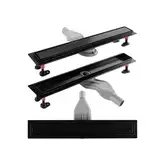 Трап для душа REA NEOX 60 SUPERFLOW BLACK черный (REA-G7805)