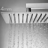 Душова лійка Bossini TETIS 300х300 c кронштейном 25, хром (H69875I00030009)