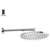 Верхній душ BOSSINI Cosmo D280 мм з тримачем, чорний матовий (H70596I00073009)