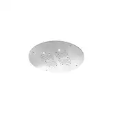 Верхній душ Zucchetti Soffione D60 см (дощ, бризки) багатофункціональний стельовий з хромотерапией і ароматерапією, хром (Z94225)
